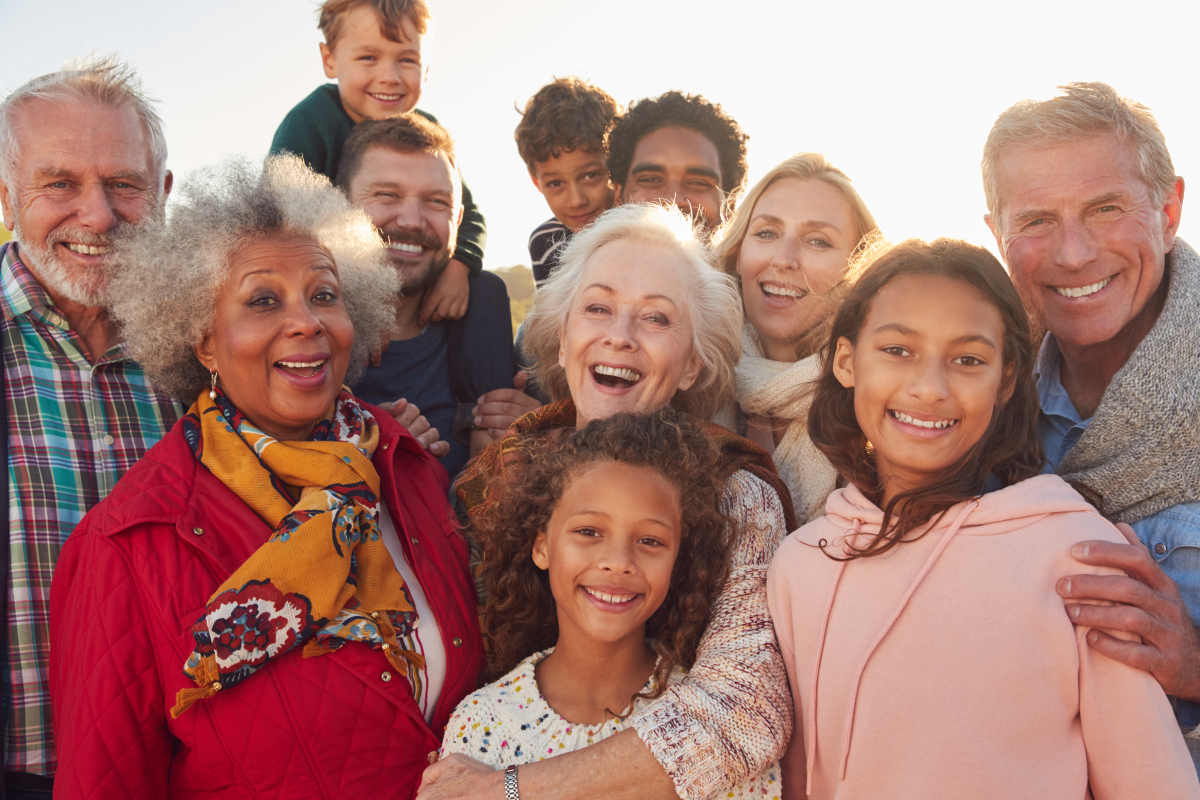 Group of people with different ages and ethnicities